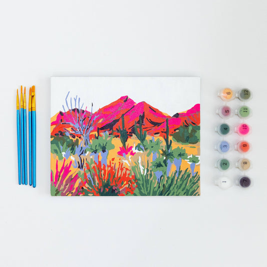 Bright Desert by Sarah Gesek Paint by Numbers Framed Mini