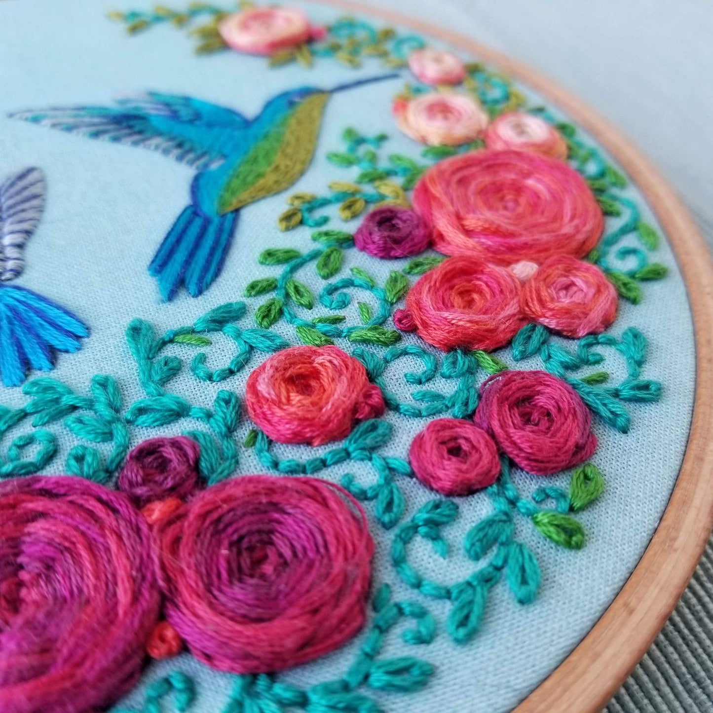 Summer Hummingbird Embroidery Kit