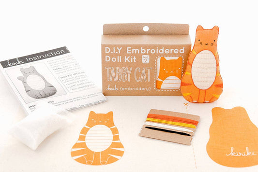 Tabby Cat - Embroidery Kit