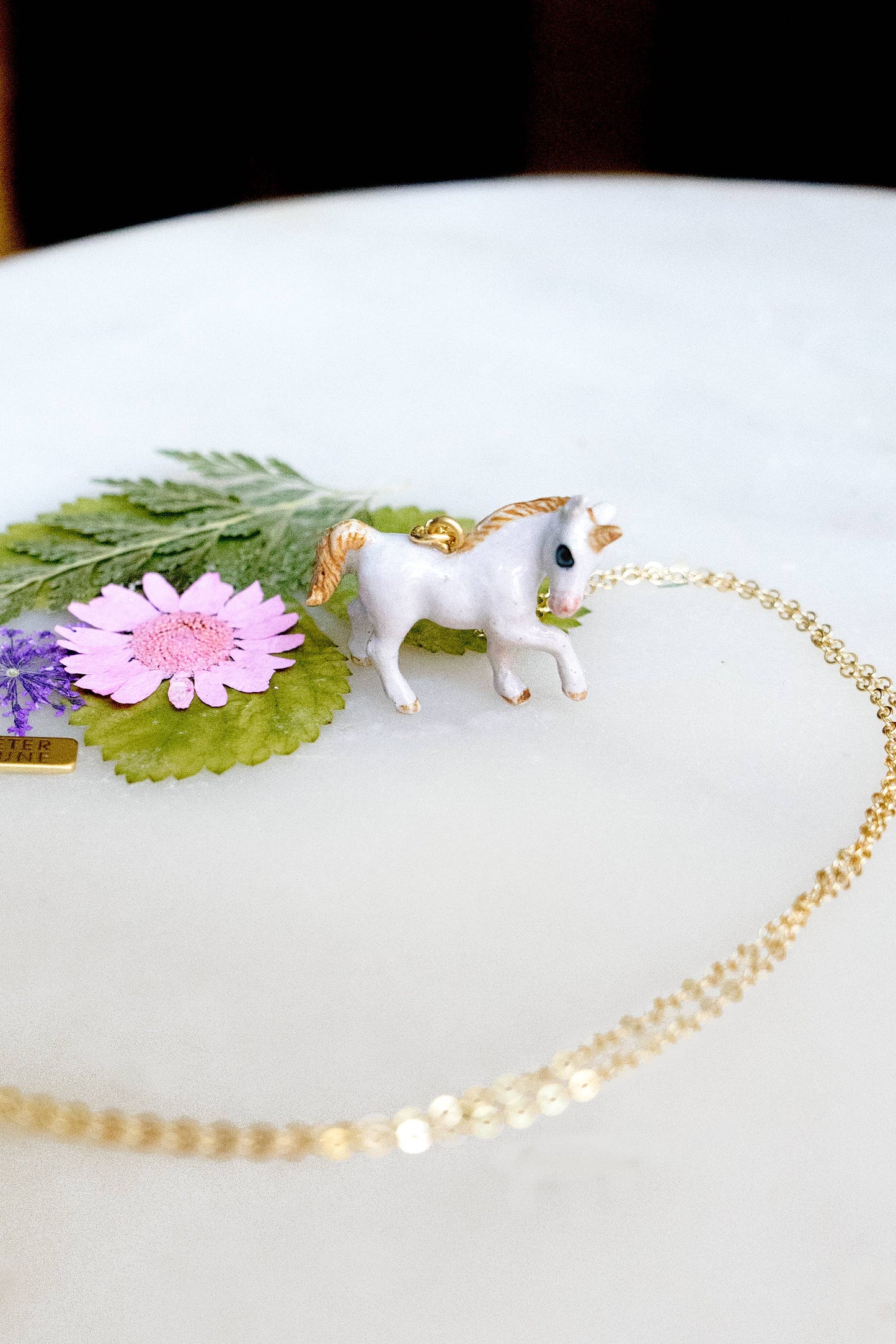 Tiny Unicorn Mama Necklace