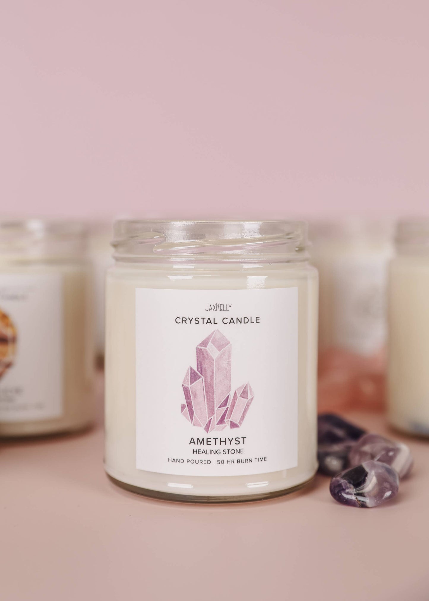 Crystal Candles - Amethyst