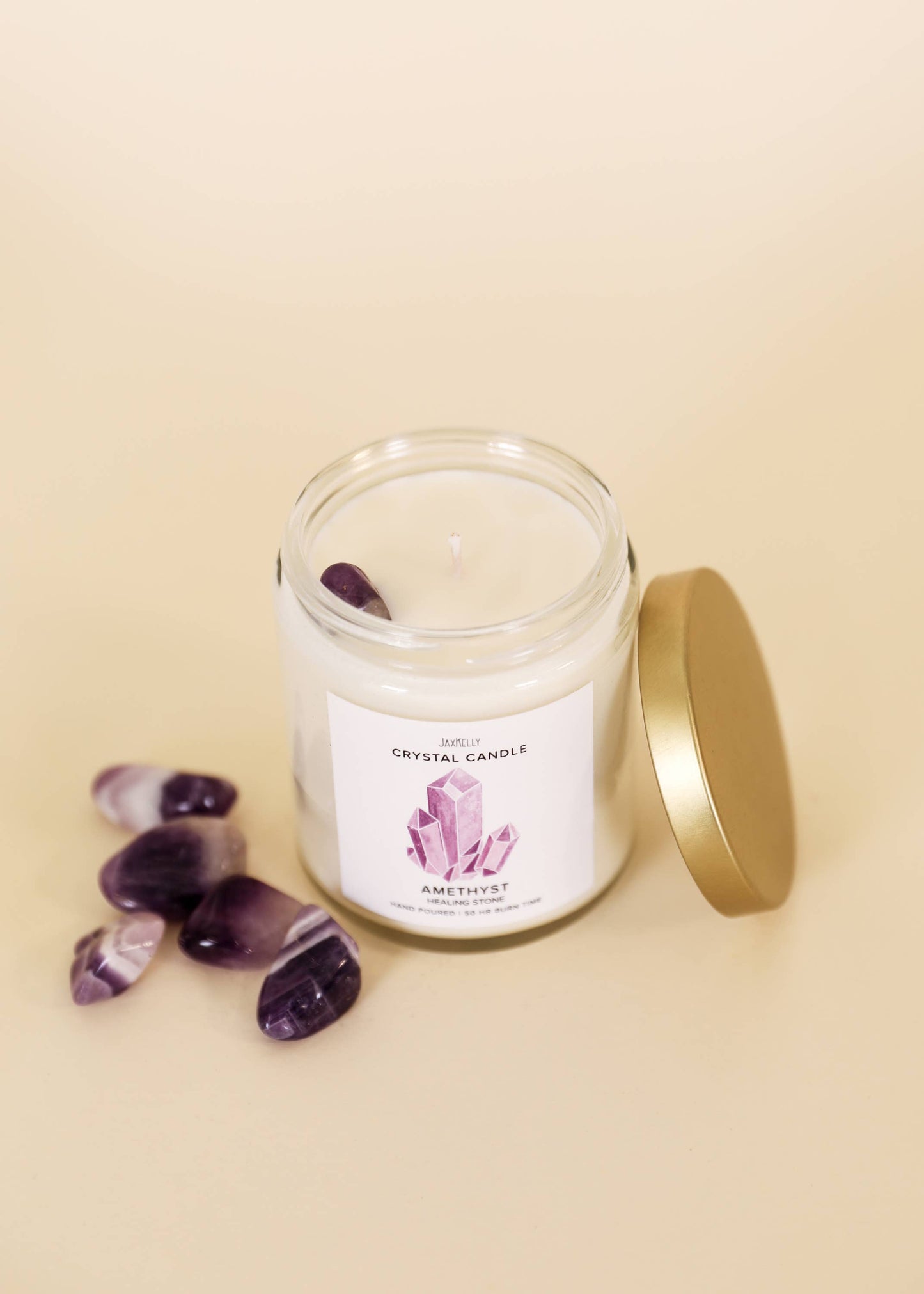 Crystal Candles - Amethyst