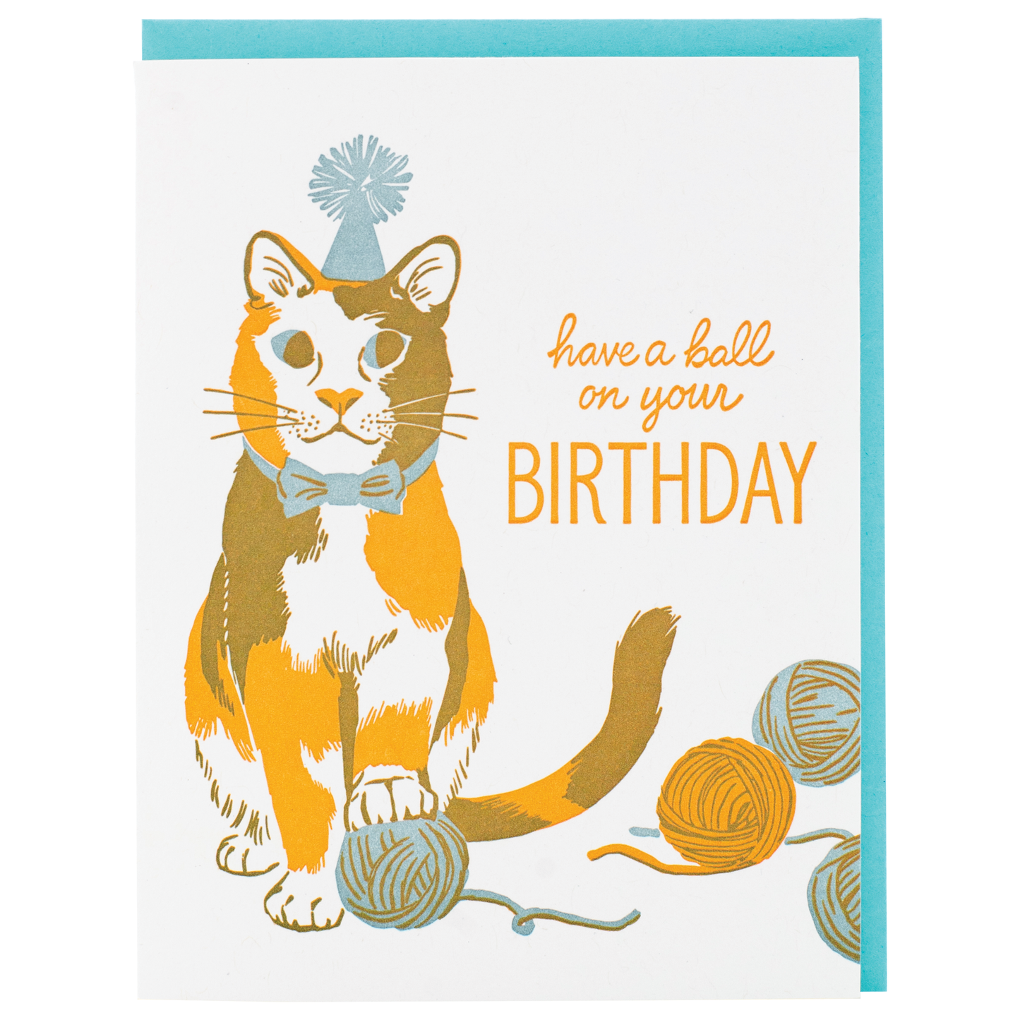 Calico Cat Birthday Card