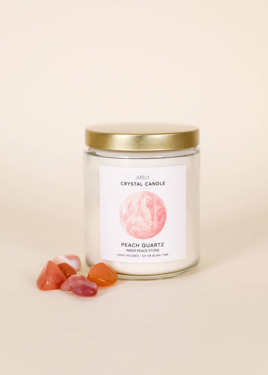 Crystal Candles - Peach Quartz