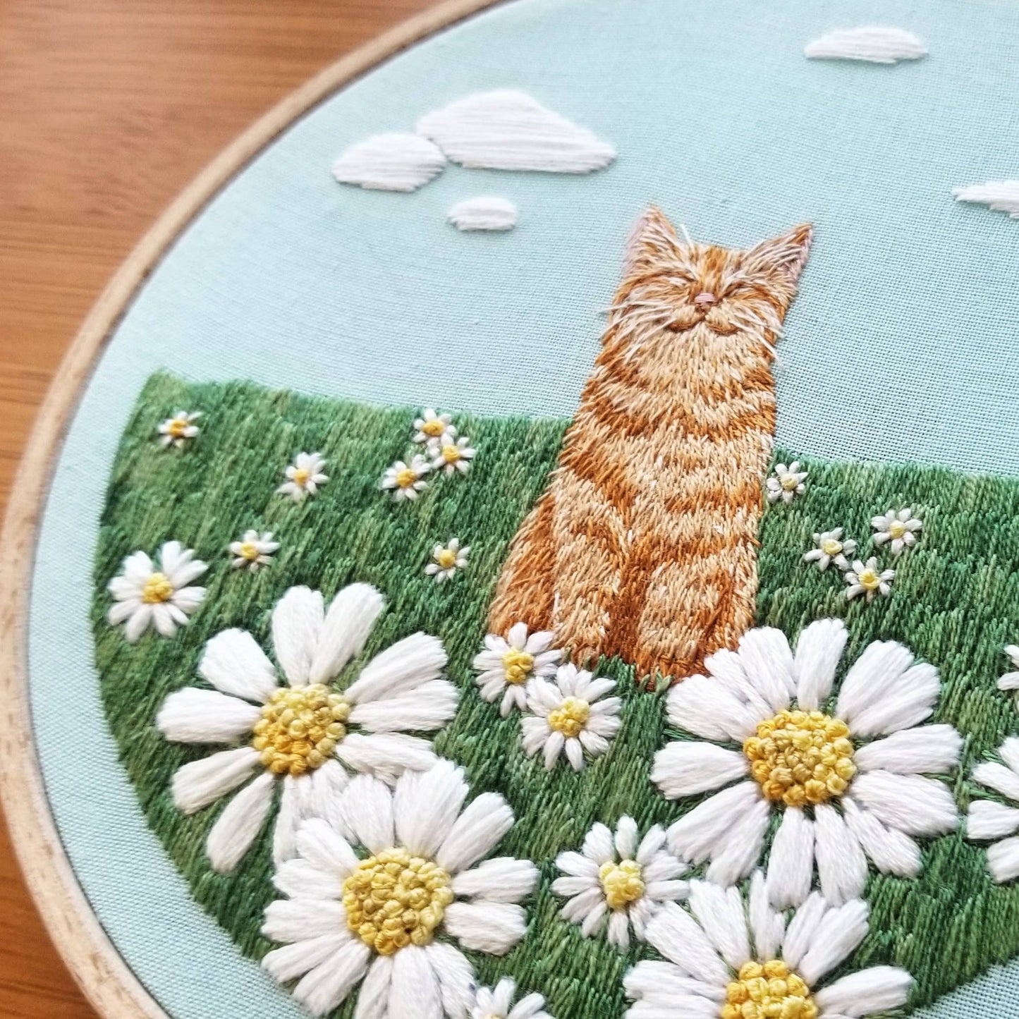 Happy Cat Embroidery Kit