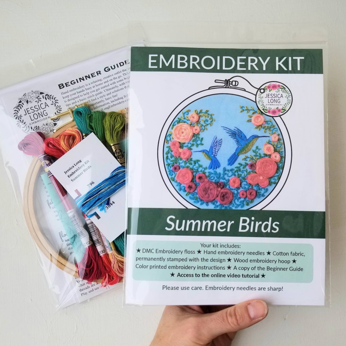 Summer Hummingbird Embroidery Kit