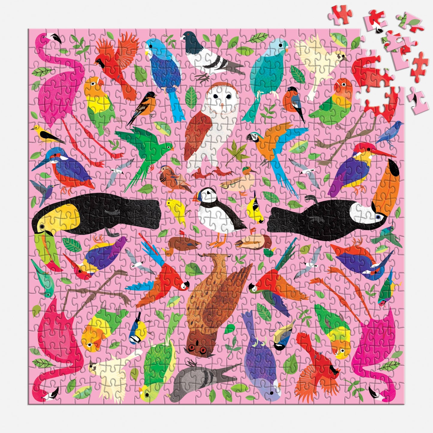 Kaleido-Birds 500 Piece Family Puzzle