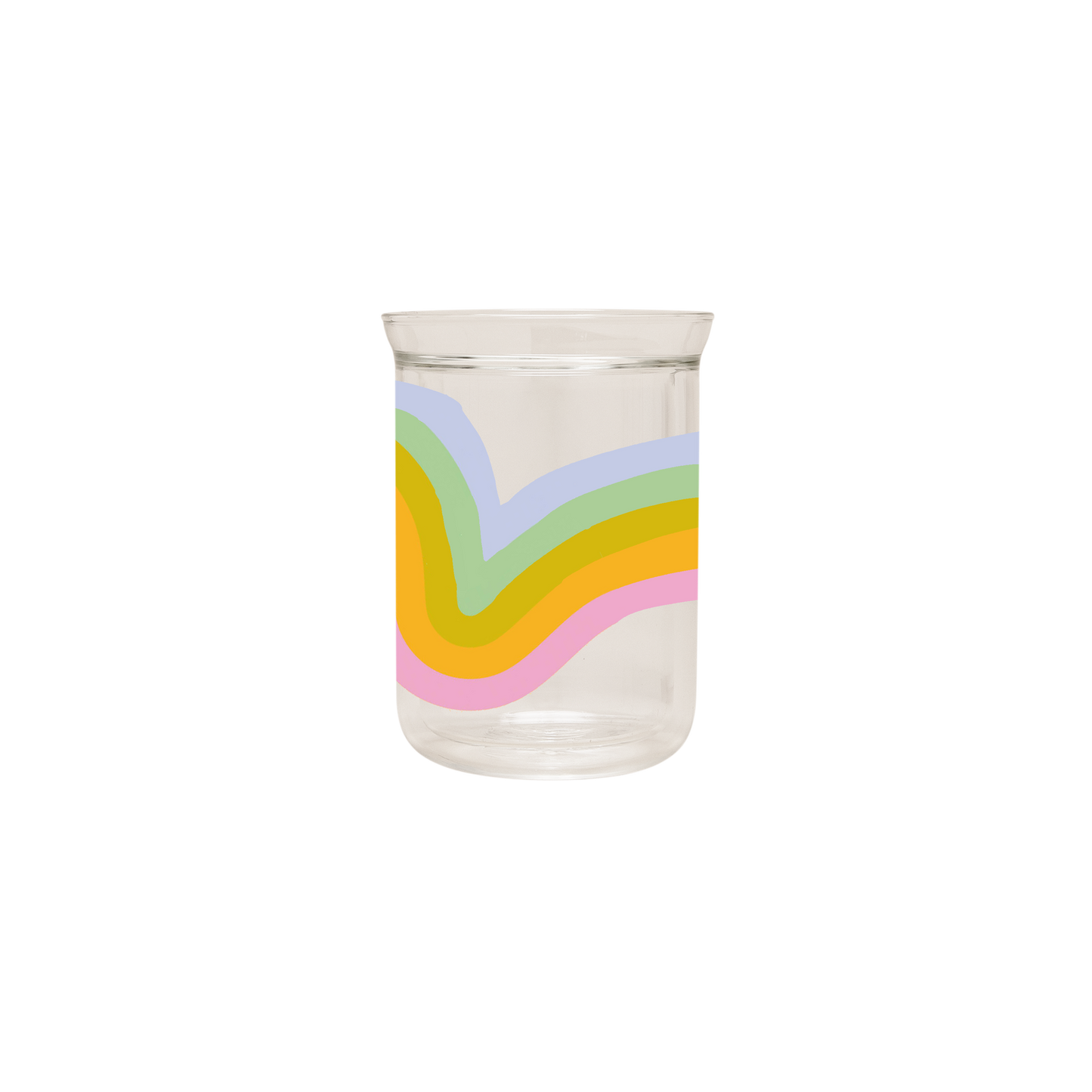 Element Double Wall Glass Tumbler (spring, summer, rainbow)