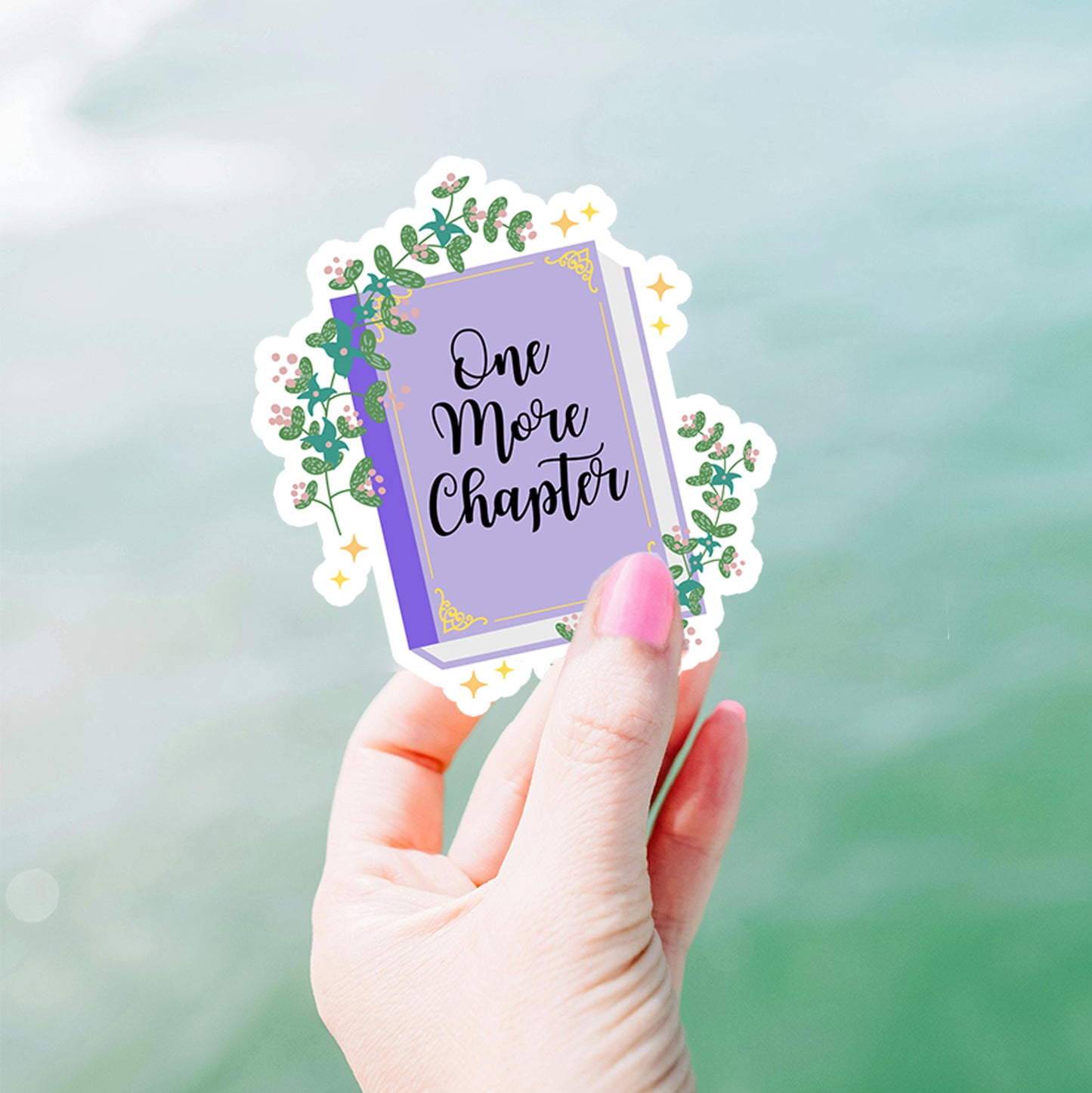 "One More Chapter" Die Cut Sticker