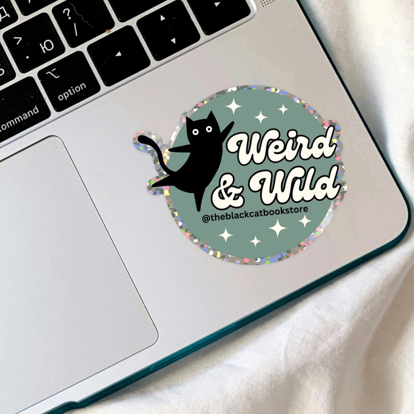 "Weird and Wild" Glitter Die Cut Sticker